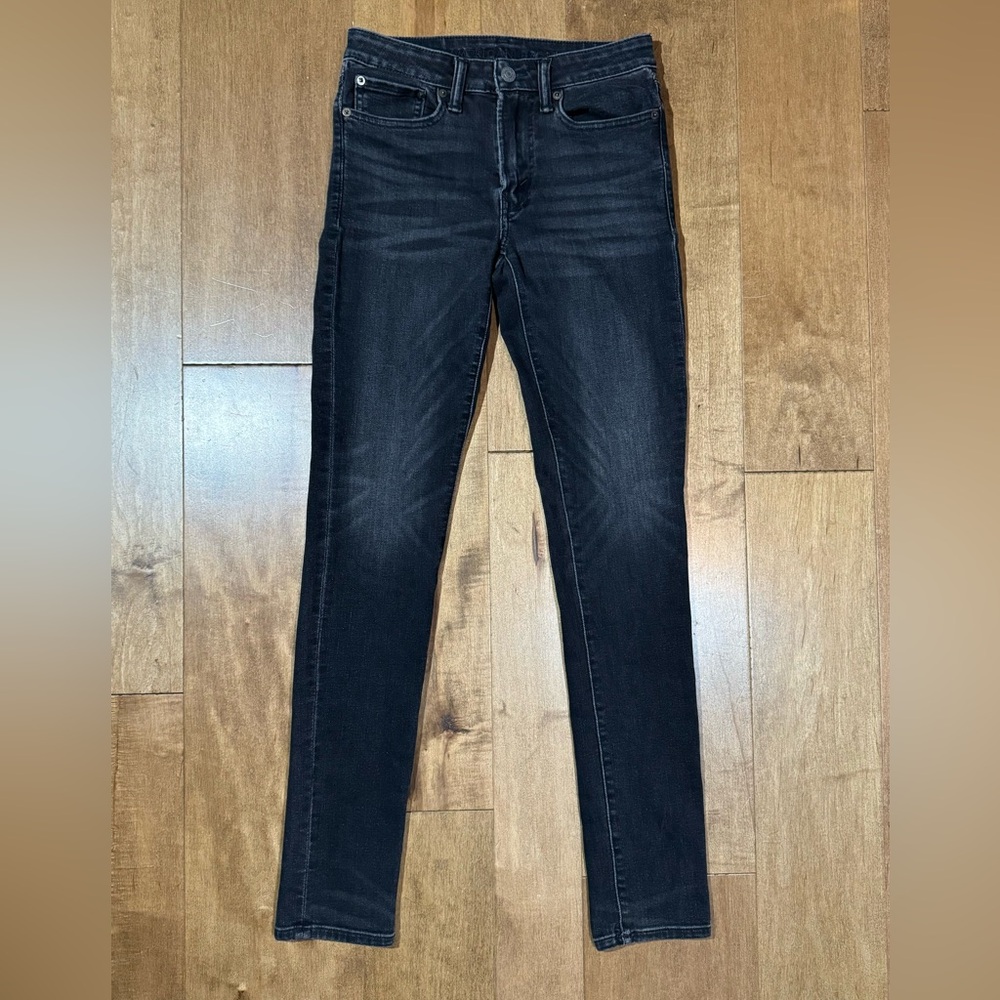 American Eagle‎ Stacked Skinny Jeans Mens 28x28 (actual 29x32.5) Black Low Rise